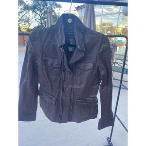 NWT Searle Long Sleeve Collared Brown Jacket Size 6